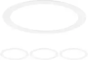 uxcell 4-Pack Goof Rings for 3 Inch Recessed Lights, 3.2" ID 3.9" OD Durable Steel Trim Ring Flush Mount Matte White Can Light Trim Ring Cover for Ceiling Can Downlights
