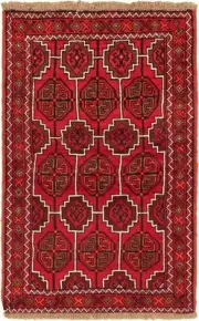 Traditional Vintage Hand-Knotted Carpet 3'6" x 5'4" Wool Area Rug