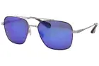 Robert Graham AJAX PUR Sunglasses Men's Purple/Silver/Brown/Blue Mirror 57mm