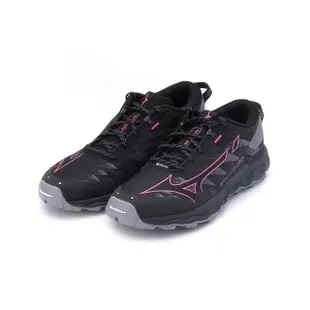 【MIZUNO 美津濃】WAVE DAICHI 7 GORE-TEX 慢跑鞋 黑桃 女鞋 J1GK225621