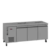 Williams Opal - Three Door Stainless Steel Under Counter Refrigerator With Blown Air Well - Under Bench Fridges (HO3USSBA-WR) - HO3USSBA-WR