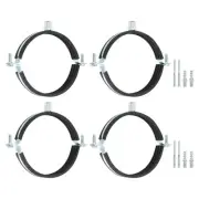 4 Pcs Adjustable Pipe Bracket Clamp, 4-1/2"(114mm) Wall Ceiling Mount Support
