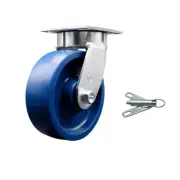 6 Inch KP Solid Poly Swivel Caster with Ball Bearing and Swivel Lock SCC
