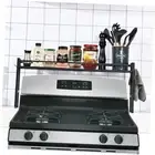 upgrade Stove Top Shelf，Over the Stove Spice Shelf for Kitchen,Spice Rack