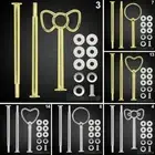 1/10Sets 3 Tier Cake Plate Stand Handle Fittings for Tea Wedding Party Decor Lot