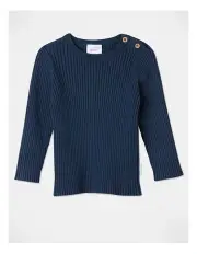 [Sprout] Essential Rib Jumper in Dark Denim