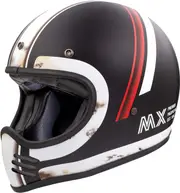 Premier Trophy MX DO O.S., full face helmet , color: Matt Black/White/Red , size: M