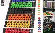 SWANLAKE Socket Organizer Set 18-Piece, 1/4-Inch x 96 Clips, 3/8-Inch x 90