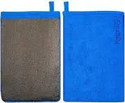 Ragnify Pack of 2 Clay Mitt Auto Detailing Medium Grade Alternative Mitt for Flawless Removal of Surface Bonded Micro Contaminant (Blue)