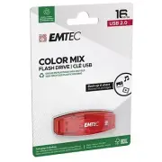 Emtec Dexxxon C410 Color Mix 16GB USB 2.0 Stick Flash Drive Cap Red Candy Colors