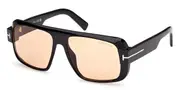 Tom Ford FT1101 TURNER 01E Men's Sunglasses Black Size 58