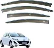 1Set Window Rain Visor Compatible for Mazda 3 Sedan 2011 2012 2013 Car-Styling ABS Vent Sun Deflectors Guard Accessories