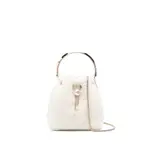 [Jimmy Choo] Jimmy Choo Bon Bon Pearl-embellished Ring-handle Mini Bag ONE SIZE WHITE