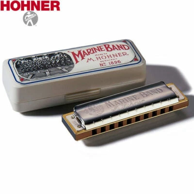 Hohner Marine Band Harmonica ( KEY OF A ) 1896AX Diatonic Harp