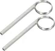 GREENADSCAPE 2pcs Small Slip Ring Trumpets Cornet Finger Ring Metal Trumpet Finger Ring Alto Finger Ring Finger Pull Ring for Trumpet Slide Trumpet Finger Ring Trumpet Tool Trumpet Accessories