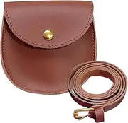 [Gnaillxc] Kids' Mini Crossbody Bag | Adjustable PU Leather Strap | Ideal for Girls' Picnics, Shopping, Parties, & Travel - Waist & Shoulder Bag, Brown