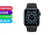 Apple Watch Series 6 Titanium (40mm, Black, Cellular) - Grade (Excellent)