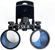 Global-Dental Binocular Surgical Loupes Glasses Magnifier Plastic Clip for All Glasses with Storage Case 420mm (2.5X)