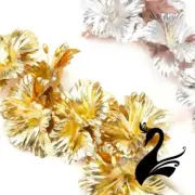 Flower Metallic Azalea Spray - Millinery Hats Fascinators