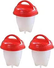Daseeme 3pcs/Set Egg Cooker Non Stick Silicone Hard Soft Maker Boiled Eggs Without The Shell
