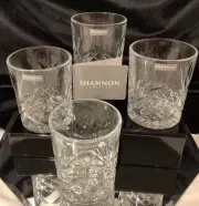 **NEW** Shannon By Godinger Crystal DOF Glass - Set of 4