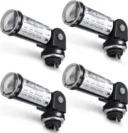 4 Pieces Dusk to Dawn Sensor for Outdoor Lighting Photocell 120V, Black