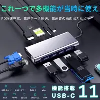 在飛比找momo購物網優惠-【Golf】11 in 1 USB C 集線器(RJ45、H