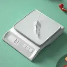 High-Precision Kitchen Scale Square with LED Display USB Charging