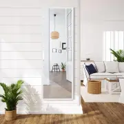 CostwayFull length Mirror with Height Adjusting Hanging Hooks for Bedroom White