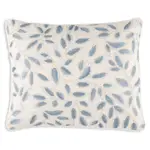 Annie Selke Amelia Embroidered Decorative Pillow Cover