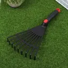 Garden Grass Leaf Rake Plastic Rake Gardening Rake Lawn Hand Tool With Handl _we