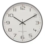 CARMEN Cool Grey 40cm Silent Wall Clock