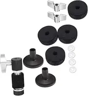 ibasenice 1 Set Drum Set Felt Pad Set Drum Kit Accessories Cymbals Stand Felt Pad Clutch Cymbals Accessory Percussion Replacement Cymbal Sleeves Cymbal Stand Tubes Drum Felt Pad Metal