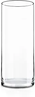 [CYS EXCEL] Cylinder Clear Glass Vase (H-16 D-6") | Multiple Size Choices Glass Flower Vase Centerpieces | Hurricane Floating Candle Holder Vase