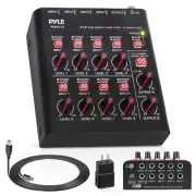 8 Channel Wireless Bluetooth Mixer with USB Audio Interface Ultra Low Noise