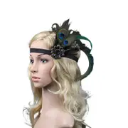 Peacock Feather Great Gatsby Flapper Headband