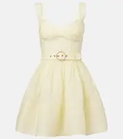 [Zimmermann] Zimmermann Dawning linen and silk minidress AU 16 yellow