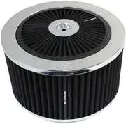 Aeroflow 9" X 5" Full Flow Air Cleanerassembly 5-1/8" Chrome Cotton - AF2851-1375