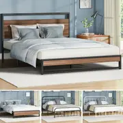 ALFORDSON Metal Bed Frame Queen Double King Single Mattress Base Platform