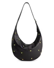 Madewell The Essential Studded Suede Curve Shoulder Bag