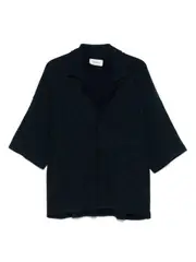 [atomo factory] knitted shirt L Blue