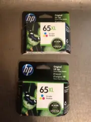 2 HP 65XL Tricolor Ink Cartridge N9K03AN Sealed Expires 1/22