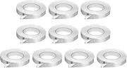 uxcell 10pcs Heat Shield Tape 0.78" x 164 ft Waterproof Sunscreen Sound Insulation High-Temperature Resistance Silver Aluminum Tape Thickness for Automotive Repairs