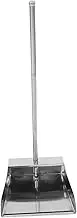Outdoor Dustpan Pans with Long Handle Upright Dustpan Heavy Duty Stainless Steel Stand Up Dustpan Pet Poop Tray for Home Lobby Shop Dog Pooper Scooper