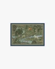 60' x 90' | Machine Washable Runner Rug | Kid & Pet Friendly | Indoor Rug | Owl & Willow Green Flatwoven Rug by Morris & Co. | Ruggable