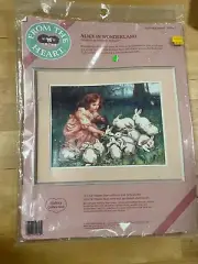 Dimensions From the Heart - Alice in Wonderland, Gallery Crewel 51045, SEALED