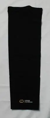 Copper Compression Unisex Leg Compression Sleeve RM7 Black Large/1XL NWT