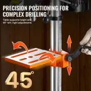254mm Benchtop Drill Press with Adjustable Speeds 510 to 2430 RPM Ideal for DIY