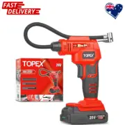 TOPEX 20V Cordless Air Compressor Car Tyre Inflator with LED & Gauge AU Stock