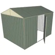 Build-a-Shed 2.3 x 3.0 x 2.3m Gable Single Hinged Side Door Shed - Green